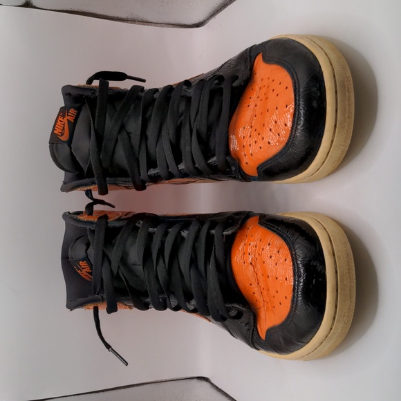 Used Nike Air Jordan 1 Retro OG High Sneakers "Shattered Backboard 3.0" Sz 12 - Picture 3 of 9